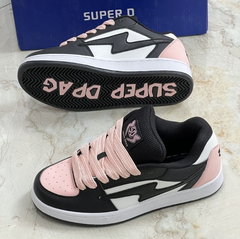Devina - Freizeit-Sneakers - Ultraleichter Komfort in Rosa-Schwarz
