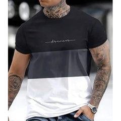Nohal | Winddichte Herren-T-Shirts in Schwarz weiß