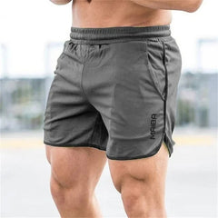 Slim Fit elastische Herren-Badehosen in Grau
