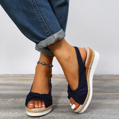 Comfyfoot - Bequeme Sandalen mit Zehenschutz in Blau