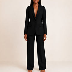 Elisabeth - Damenanzug-Set mit Blazer und Hose in Schwarz