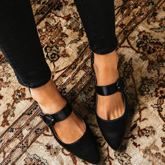 Mandy - Eleganz und Bequemlichkeit in einem Schuh mit hohem Absatz in Schwarz