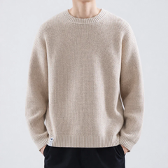Adrian | Herren Legerer Strickpullover in Beige
