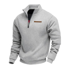 Rico | Lässiges Fleece-Sweatshirt für Herren in Grau