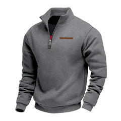 Rico | Lässiges Fleece-Sweatshirt für Herren in Dunkelgrau