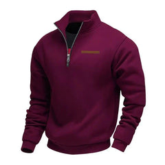Rico | Lässiges Fleece-Sweatshirt für Herren in Burgund