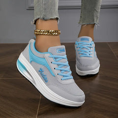 Nadine – Orthopädische Schuhe in Grau Blau