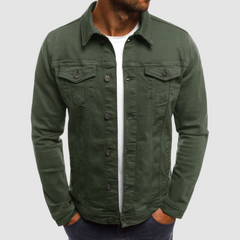 Alexander | Herren Klassische Strapazierfähige Baumwolljacke in Grün