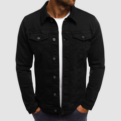 Alexander | Herren Klassische Strapazierfähige Baumwolljacke in Schwarz