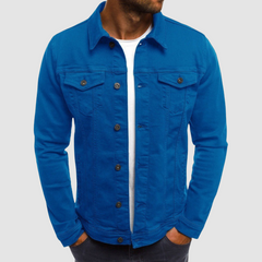 Alexander | Herren Klassische Strapazierfähige Baumwolljacke in Hellblau