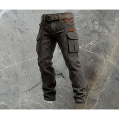 Alexander | Herren Slim Fit Cargohose in Schwarz