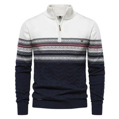 Alexander | Herren Wärmender Strickpullover in Weiß