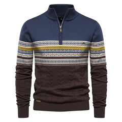 Alexander | Herren Wärmender Strickpullover in Dunkelblau