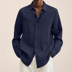 Amadeus | Damen Langarm Hemd in Marineblau