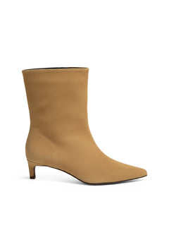 Sophie | Damen Stiefeletten Vintage niedriger Absatz in Khaki