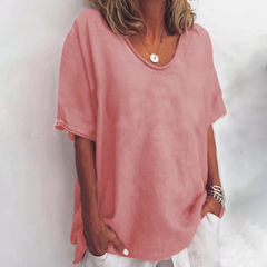 Anna | Bequeme locker geschnittene Bluse in Rosa