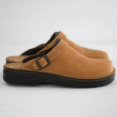 Ansgar | Herren Mules Pantoletten mit Komfortsohle in Beige