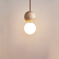 GlimmerSky - Hängelampe in Beige