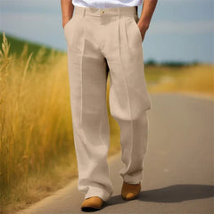 Alexander | Herren Lässige Relaxed Fit Arbeitshose in Beige