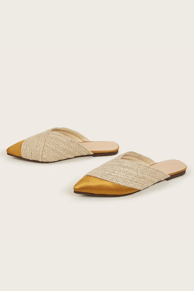 Marlene® | Hausschuhe aus gewebtem Satin