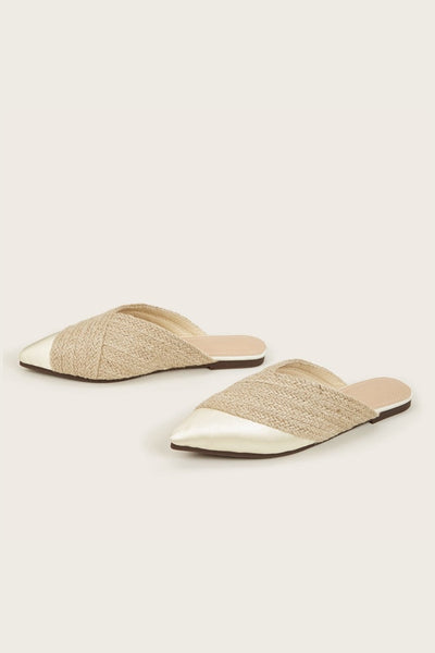 Marlene® | Hausschuhe aus gewebtem Satin