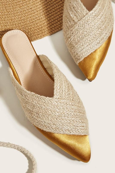 Marlene® | Hausschuhe aus gewebtem Satin