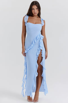 AGATHE | LUXE ABENDKLEID in Hellblau