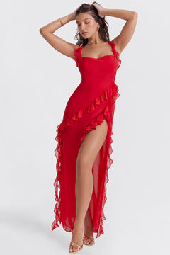 AGATHE | LUXE ABENDKLEID in Rot