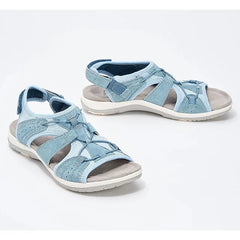 Atmungsaktive Knöchelsandalen für den Sommer - Clarisse in Hellblau