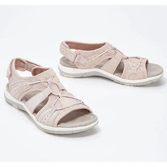 Atmungsaktive Knöchelsandalen für den Sommer - Clarisse in Rosa