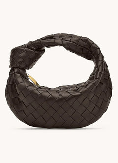 Sonya - Handtasche - Elegantes gewebtes Design in Dunkelbraun