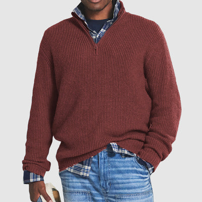 Betin - Herren-Business-Casual-Pullover mit Reißverschluss