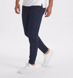 Edward – Dehnbare Hose in Navy blau