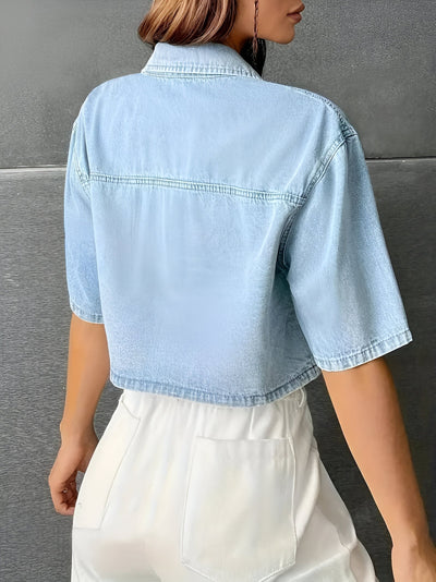 Bailey | Mühelos schickes hellblaues Denim-Shirt