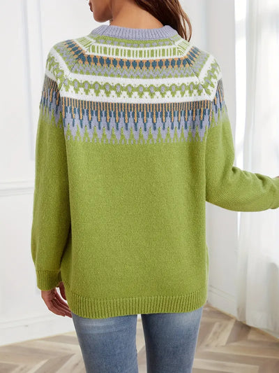 RETRO GEO PRINT PULLOVER | MODERNER, EINZIGARTIGER STIL