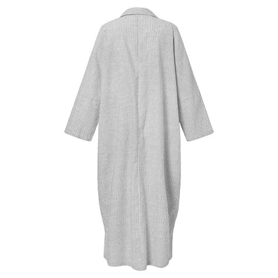 Dagmar® | Maxikleid mit Streifen und langen Ärmeln