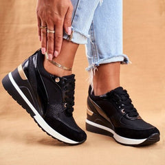 Tanja™ - Sneaker in Schwarz