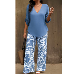 Elvira - zweiteiliges Soft-Touch-Set in Blau