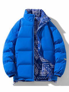 Beidseitige Winterjacke für Männer - Claus in Blau