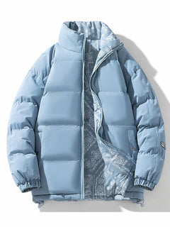 Beidseitige Winterjacke für Männer - Claus in Hellblau