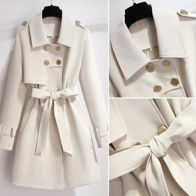 Damen Elegante Trenchcoat | Weiß