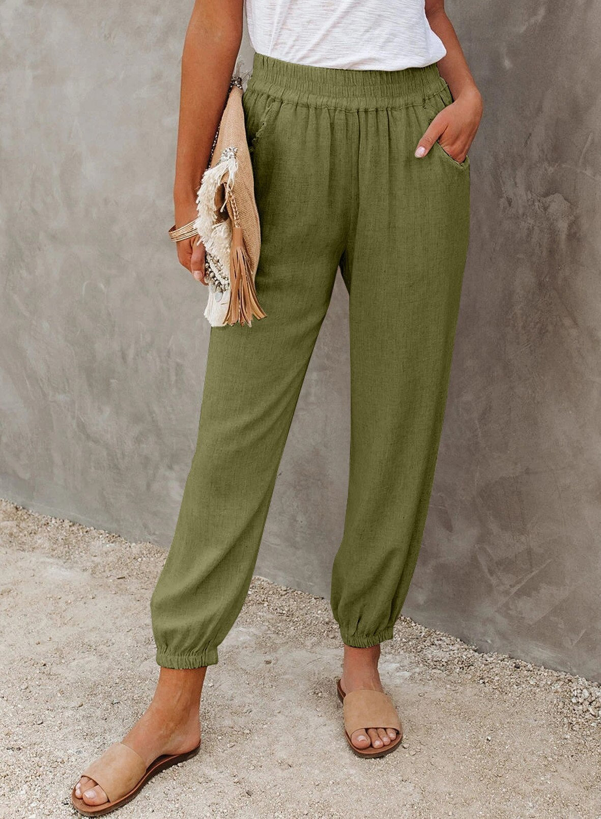 Clementine - Damen Lose Passform Hosen
