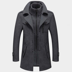 WARME WINTER- UND HERBSTJACKE in Grau
