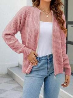Bequeme Damenstrickjacke für den Alltag - Agatha in Rosa