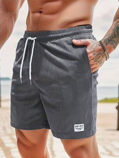 Bequeme sportliche Strandshorts - Marko in Grau