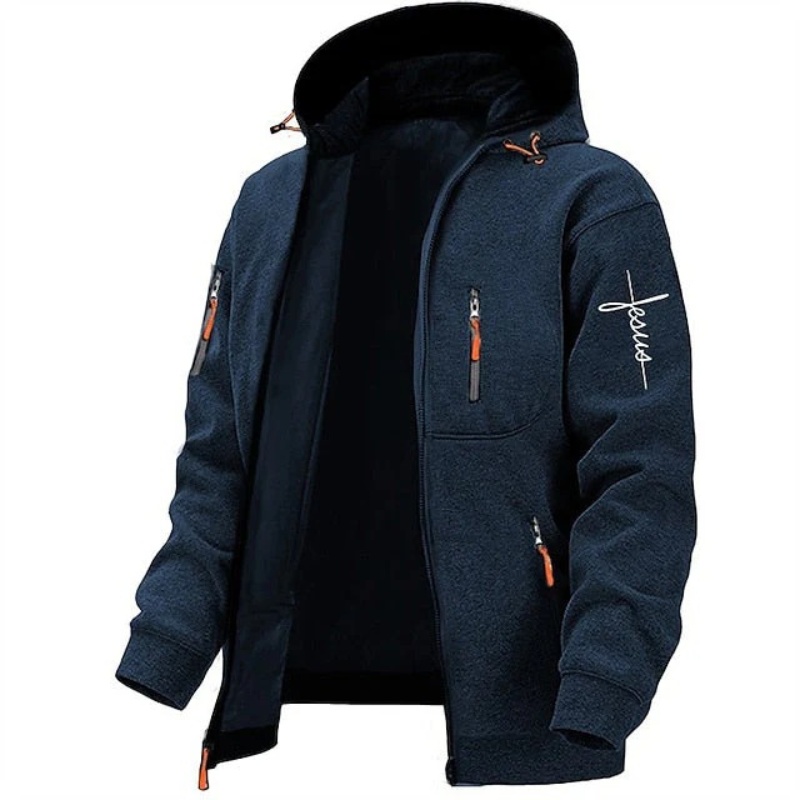 Bequemer Kapuzenpullover für Herren | Reißverschluss