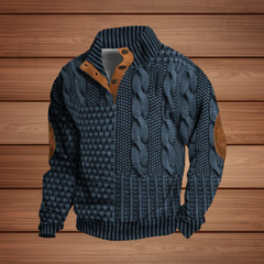 Bequemer & warmer Winterpulli - Constantin in Blau