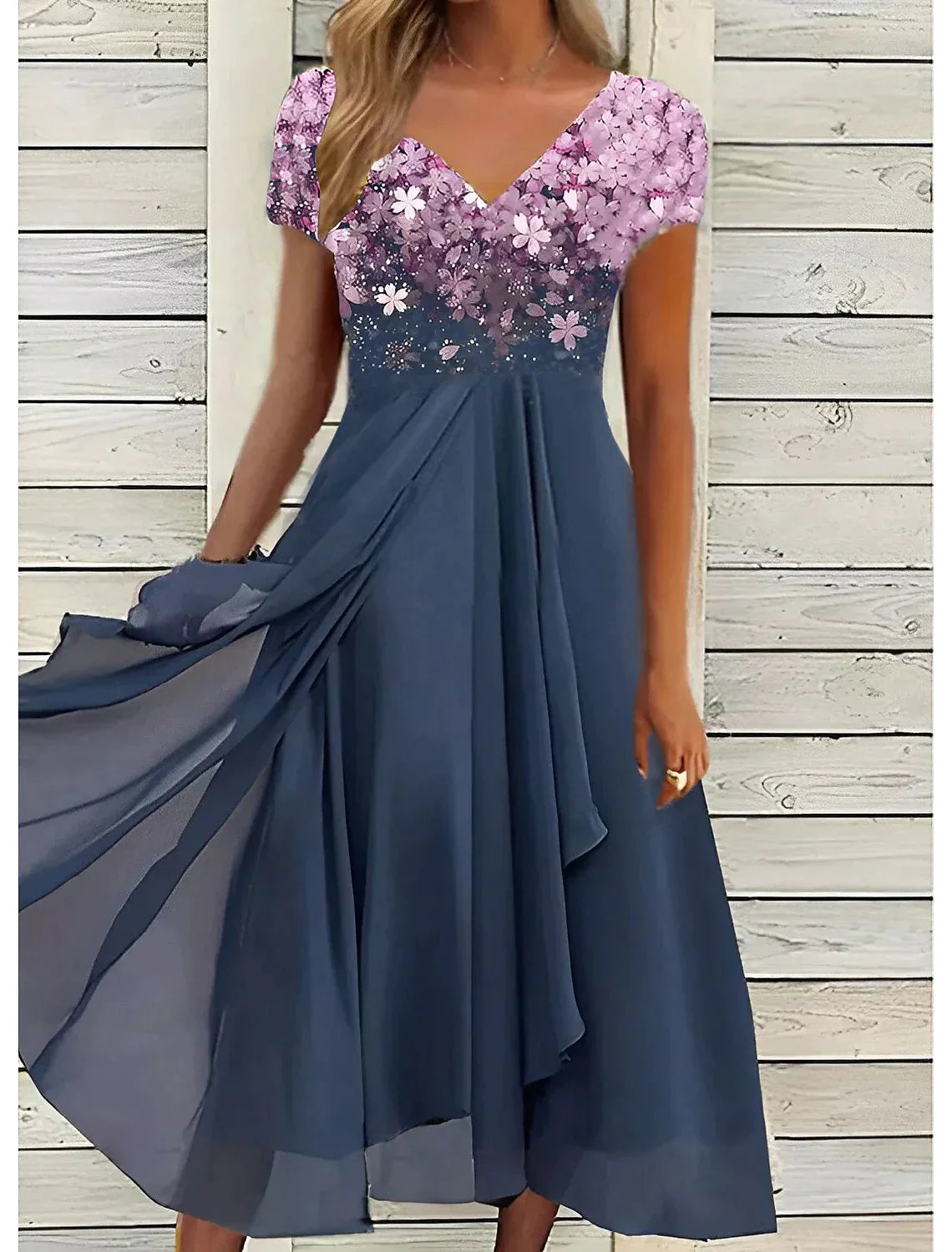 Bequemes geblümtes Sommerkleid - Liselotte