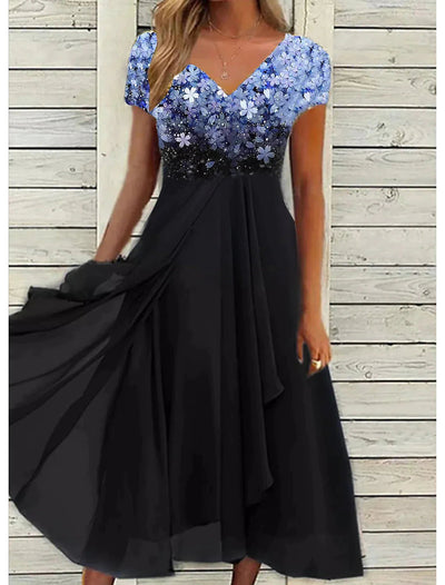 Bequemes geblümtes Sommerkleid - Liselotte