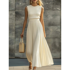 Bernadette | Elegantes Rock-und-Blusen-Set in Creme
